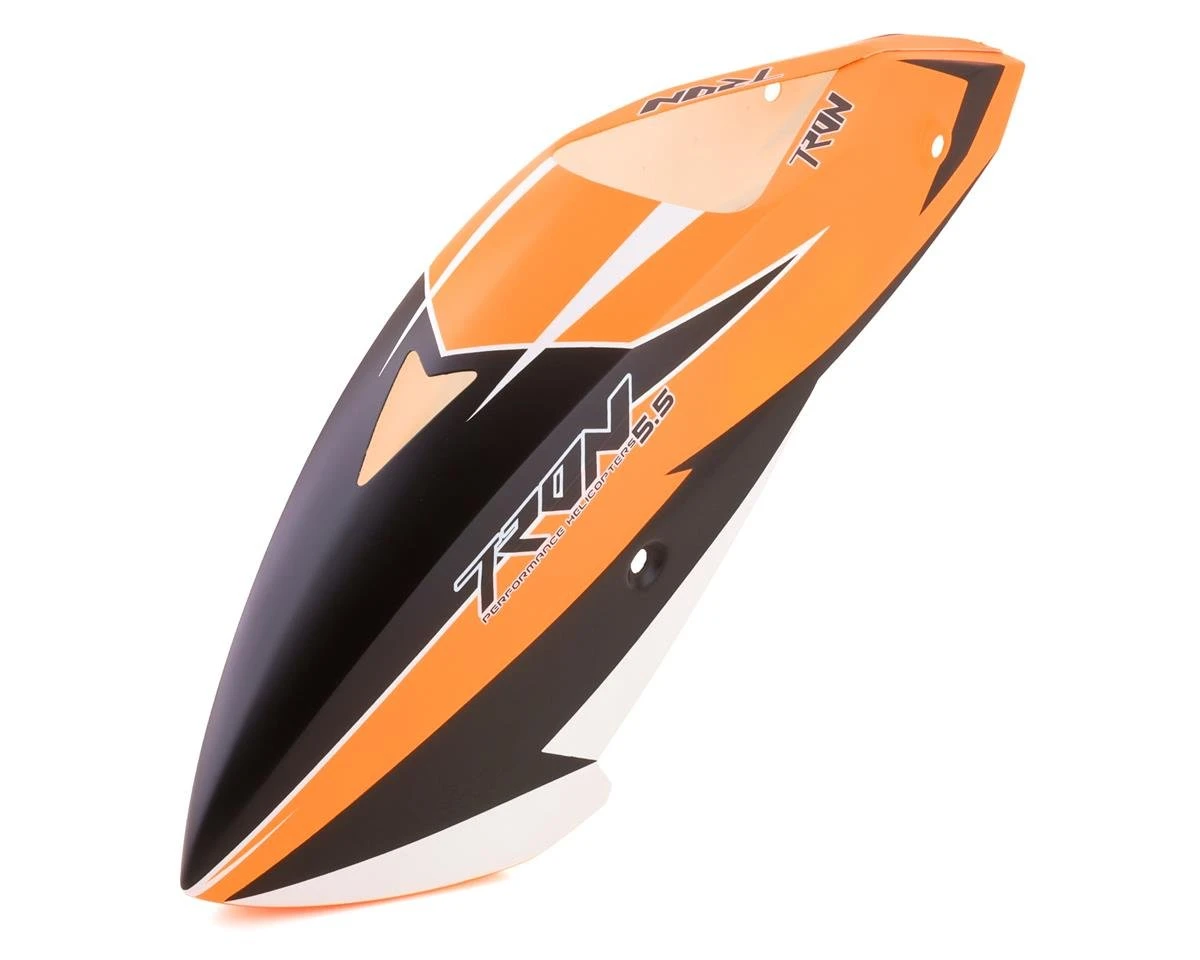 Tron Helicopters Tron 5.5E Canopy (Black/Orange) 2 Tron Helicopters Tron 5.5E Canopy (Black/Orange) - Image 2