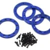 Traxxas Aluminum 1.9" Beadlock Rings (Blue) (4)