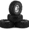 Traxxas TRX-4 Pre-Mounted Canyon Trail 1.9" Crawler Tires W/8-hole Mag Wheels (Chrome) (4)