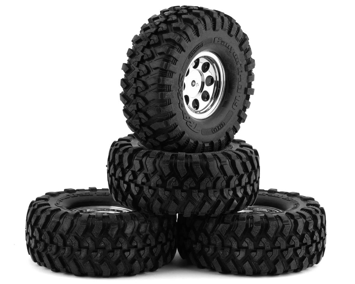 Traxxas TRX-4 Pre-Mounted Canyon Trail 1.9" Crawler Tires W/8-hole Mag Wheels (Chrome) (4) 1 Traxxas TRX-4 Pre-Mounted Canyon Trail 1.9" Crawler Tires W/8-hole Mag Wheels (Chrome) (4)