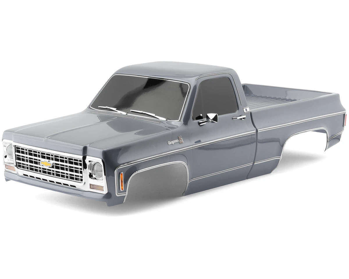 Traxxas TRX-4 '79 Chevrolet K10 Pick Up Pre-Painted Body Set (Silver) W/Clipless Mounts & Chrome Bumpers 1 Traxxas TRX-4 '79 Chevrolet K10 Pick Up Pre-Painted Body Set (Silver) W/Clipless Mounts & Chrome Bumpers