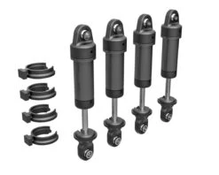 Traxxas TRX-4M Aluminum GTM Shocks (Dark Titanium) (4) -AMAIN HOBBIES SHOP tra9764 gray 1