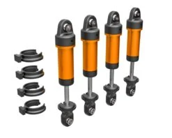 Traxxas TRX-4M Aluminum GTM Shocks (Dark Titanium) (4) -AMAIN HOBBIES SHOP tra9764 orng 1