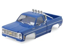 Traxxas TRX-4M 1/18 1979 Chevrolet K10 Truck Pre-Painted Body Set (Blue) -AMAIN HOBBIES SHOP tra9811 blue