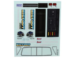 Traxxas TRX-4MT™ Bigfoot® No. 1 Decal Sheet