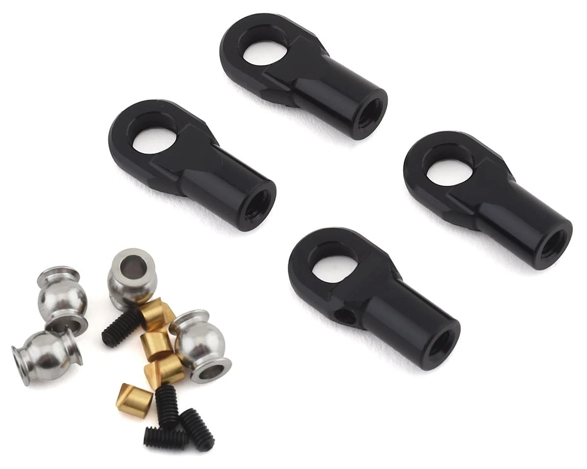 Vanquish Products M4 Machined Straight Rod Ends (Black) (4) 2 Vanquish Products M4 Machined Straight Rod Ends (Black) (4) - Image 2