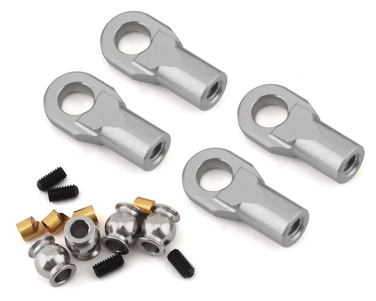 Vanquish Products M4 Machined Straight Rod Ends (Black) (4) 1 Vanquish Products M4 Machined Straight Rod Ends (Black) (4)