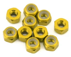 EXcelerate 3mm Aluminum Lock Nuts (Gold) (10) -AMAIN HOBBIES SHOP xce 0142.13