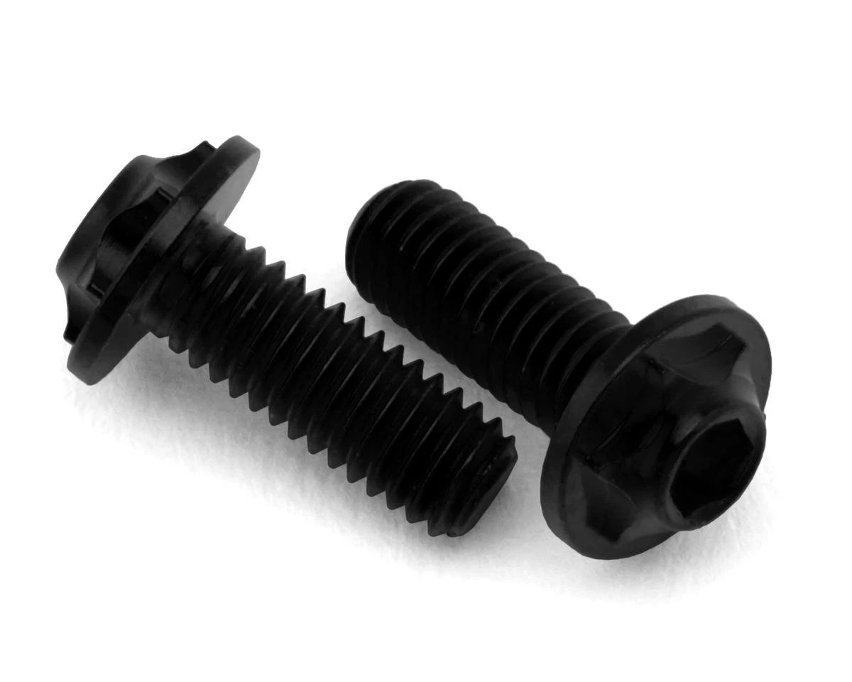 EXcelerate 3x8mm Low Profile Titanium Motor Screws (Black) (2) 2 EXcelerate 3x8mm Low Profile Titanium Motor Screws (Black) (2) - Image 2