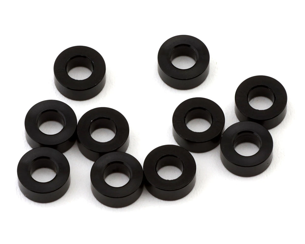 XRAY 3x6x2.5mm Aluminum Spacers (Black) (10) 1 XRAY 3x6x2.5mm Aluminum Spacers (Black) (10)