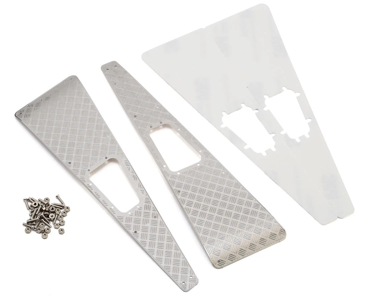 Yeah Racing Stainless Steel Diamond Plate Front Hood Panels For Traxxas TRX-4 1 Yeah Racing Stainless Steel Diamond Plate Front Hood Panels For Traxxas TRX-4