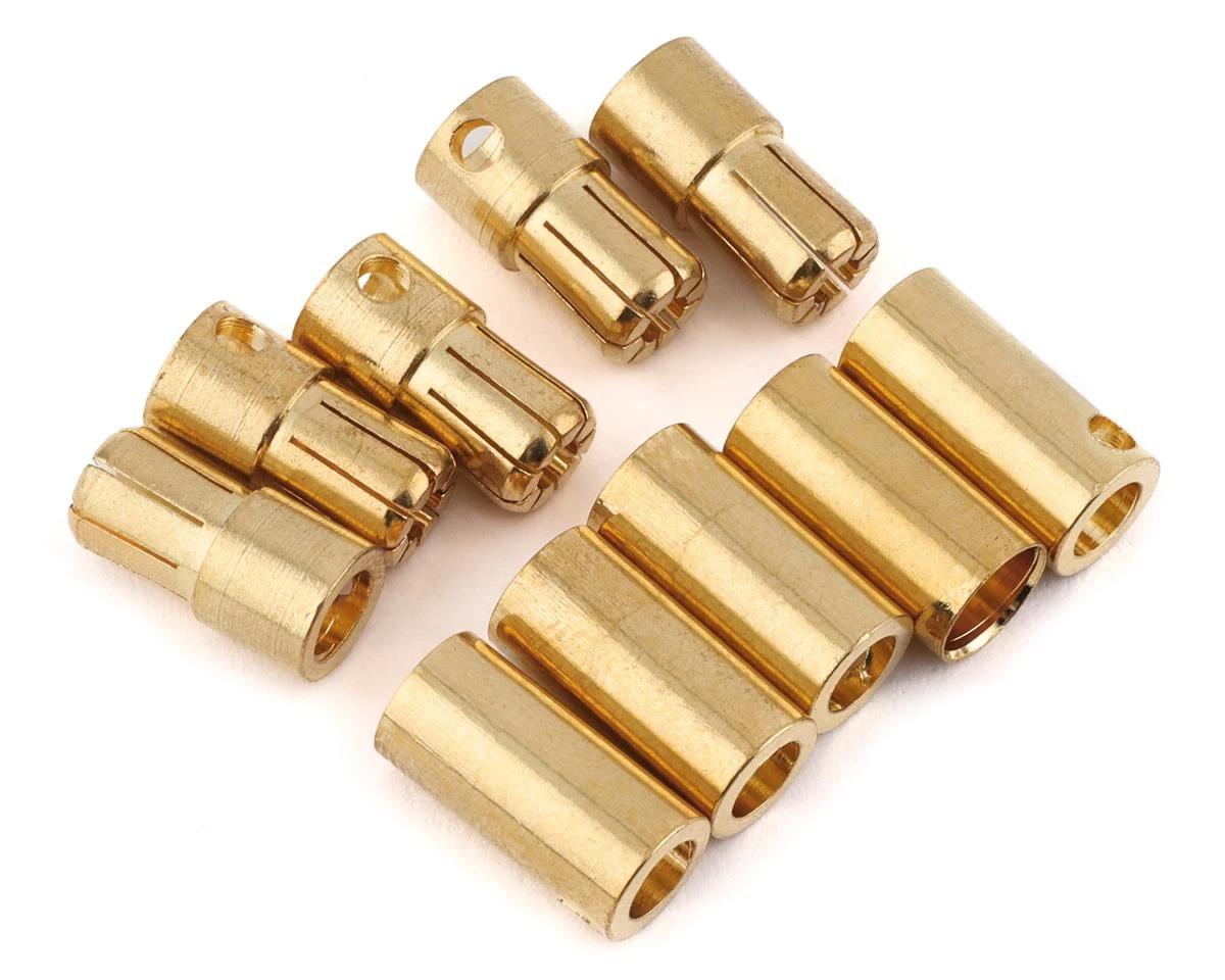 Yeah Racing 6.5mm High Current Bullet Plugs (5 Female/5 Male) 1 Yeah Racing 6.5mm High Current Bullet Plugs (5 Female/5 Male)