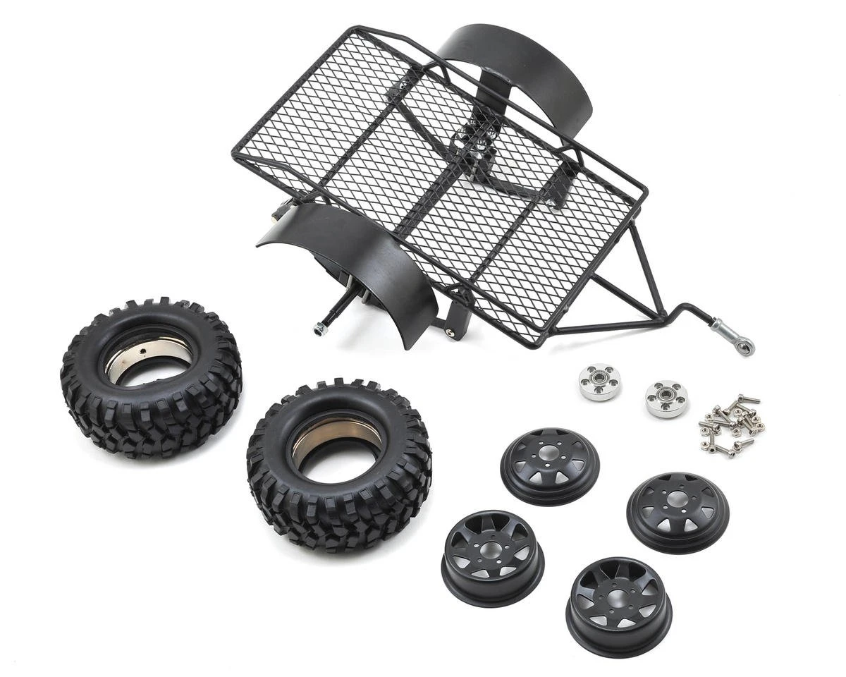 Yeah Racing 1/10 Scale Aluminum Leaf Spring Hitch Mount Crawler Trailer 1 Yeah Racing 1/10 Scale Aluminum Leaf Spring Hitch Mount Crawler Trailer