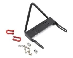 Yeah Racing SCX10 Steel Front "Stinger" Bumper W/Winch Mount & Shackles