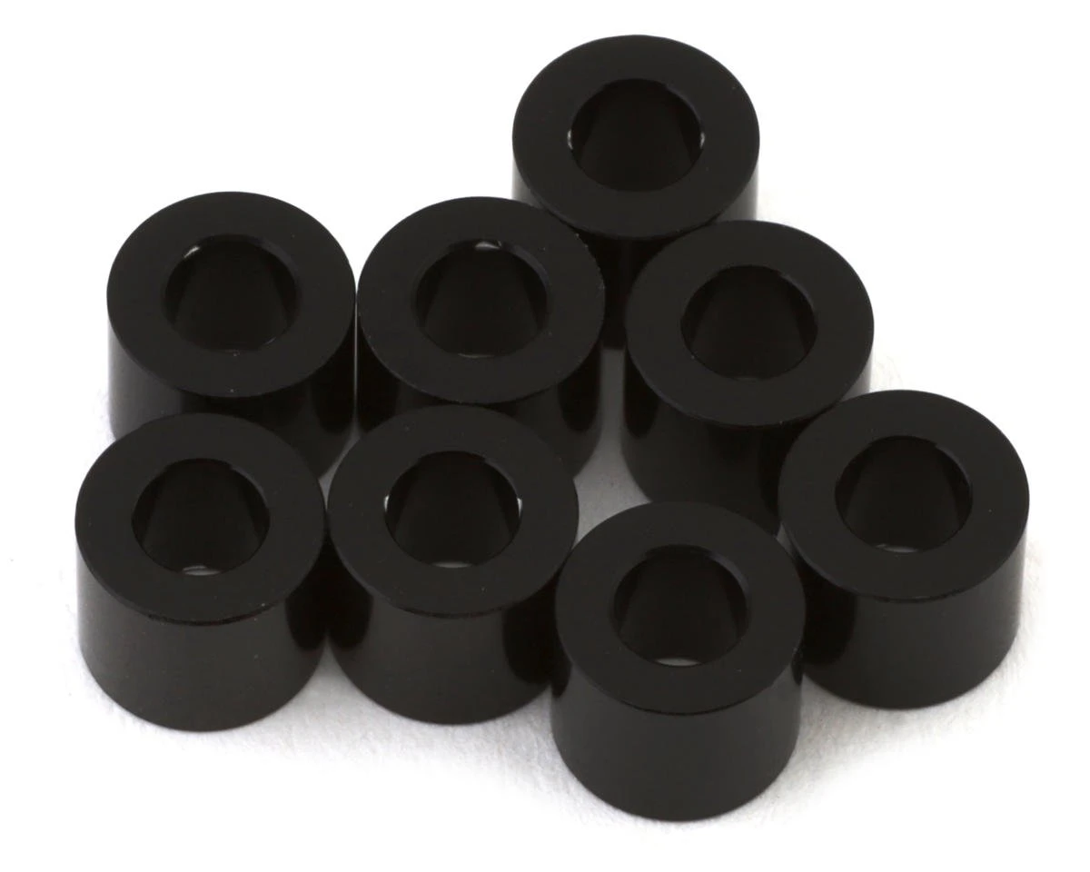 Yokomo 3x6x4mm Aluminum Spacers (Black) (8) 1 Yokomo 3x6x4mm Aluminum Spacers (Black) (8)